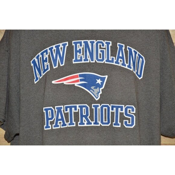 Majestic New England Patriots Gray Men's 2XL Football T-Shirt Fan Gear - Picture 3 of 5